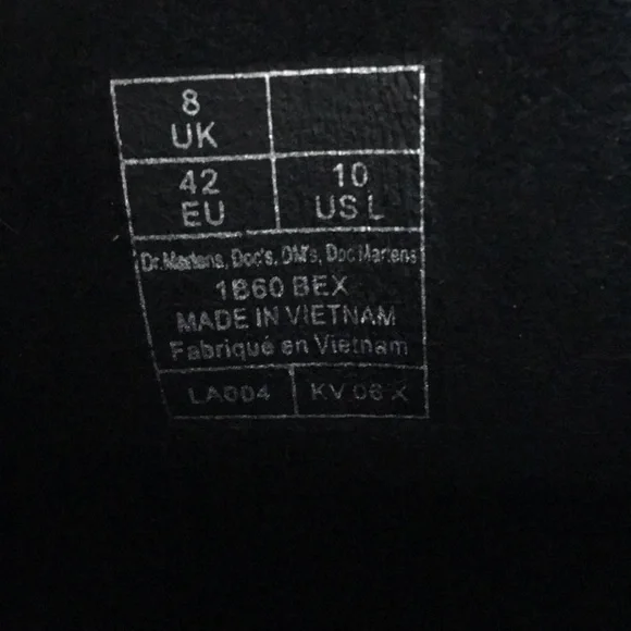 Dr Martens 1B60 Bex boots womens size 10. - Picture 4 of 5